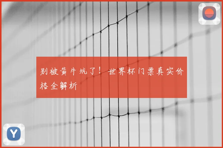 别被黄牛坑了！世界杯门票真实价格全解析