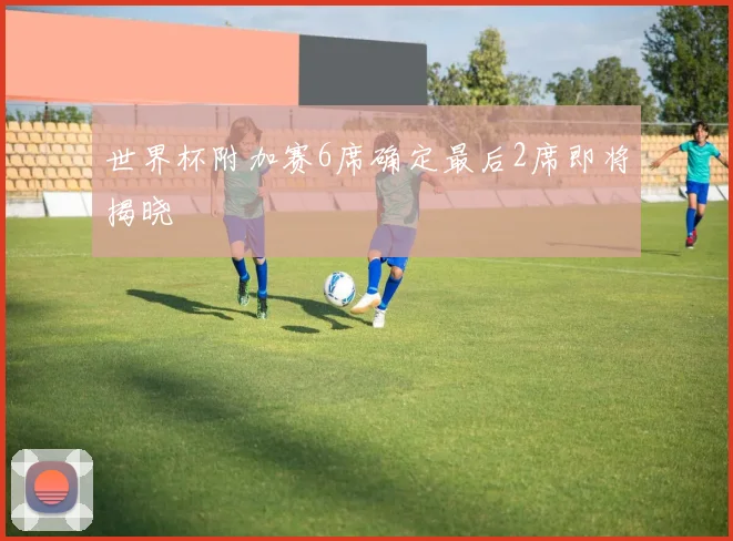 世界杯附加赛6席确定最后2席即将揭晓
